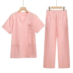 2025 OEM Service New Trend Modern Athletic <b>Scrub</b> <b>Set</b> for Women - Modern V-Neck <b>Scrub</b> Top Yoga <b>Scrub</b> Pants - Product Image 3