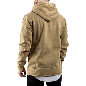 Venta al por mayor de ropa de calle con lavado ácido Sudadera con capucha para hombres de ajuste regular 100% algodón polar transpirable y secado rápido Capucha con cordón - Product Image 5