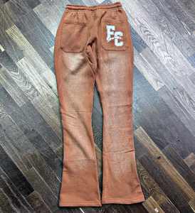 OEM personnalisé hommes vintage à capuche en éponge française surdimensionné lourd coton imprimé soleil délavé à l'acide sweat à capuche zippé - Product Image 4