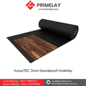 AcousTEC-suelo de madera de ingeniería de fácil instalación, Rollo insonorizado de goma de 3mm, precio de venta al por mayor - Product Image 2