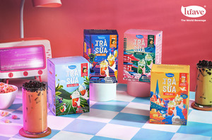 Poudre de thé au lait matcha japonais couleur vert vif arôme subtil saveur matcha légère douceur boîte d'amertume douce - Product Image 6