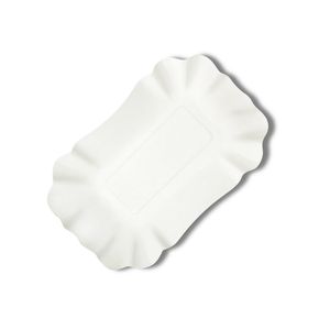 Contenedor de cartón blanco rectangular desechable ecológico personalizable hecho en Italia diferentes tamaños listo para enviar - Product Image 1