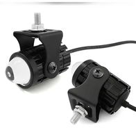 Dc12v-80v aluminium moto projecteur LED projecteur lentille auxiliaire antibrouillard lumière 6000K pour Moto Offroad deux couleurs
