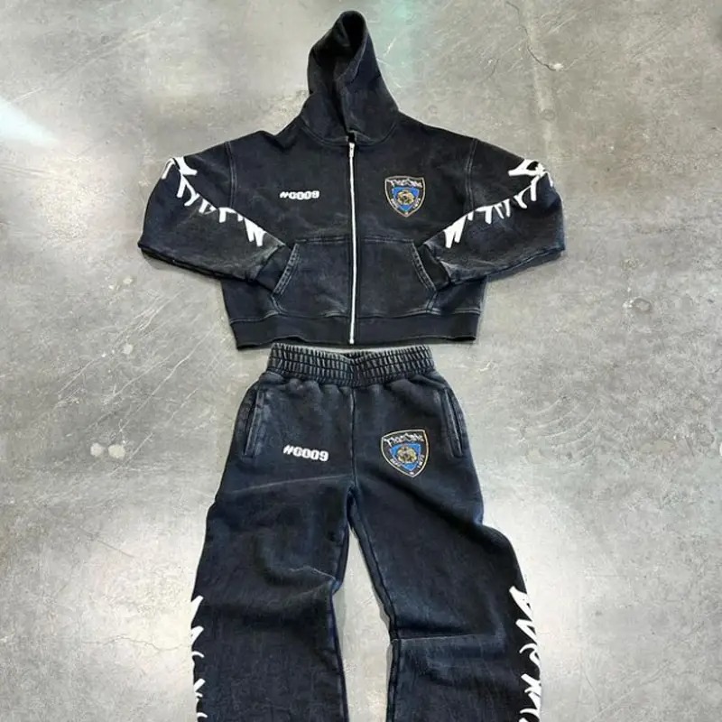 Custom Distressed Sweatsuits - Vintage & Streetwear