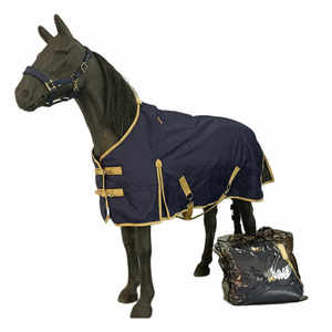 Vente en gros de couverture de cheval d'hiver imperméable, couverture de cheval de couleur personnalisée en polyester Oxford Ripstop et équestre - Product Image 1