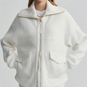 Custom <b>Sherpa</b> Polar Fleece Jacket Fashionable Varsity Design for Women and <b>Men</b> for Winter Outdoors - Product Image 3