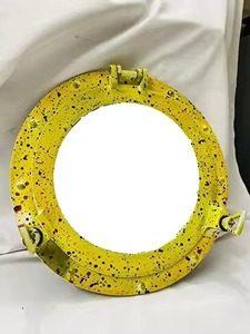 Ojo de buey de aluminio, espejo de pared náutico de Color dorado, estilo marino decorativo, decoración para el hogar y la Oficina - Product Image 2