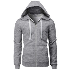 Sweat à capuche zippé personnalisé pour homme, 100% coton, tendance streetwear d'hiver, veste de mode pour la salle de sport, l'entraînement en plein air et la promotion de la marque - Product Image 1