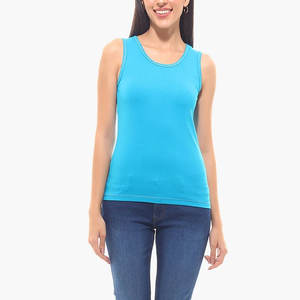 Camiseta sin Mangas para Mujer OEM, Estilo Casual Ligero, Tejido Elástico Transpirable, Alta Calidad, Venta al por Mayor - Product Image 6