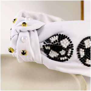 Set de Diadema Bordada con Cuentas de Alta Calidad, Estilo Americano, para Fútbol - Product Image 2
