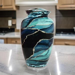 Urnas Funerarias de Metal para Cenizas de Adultos, Diseño Nuevo, Recién Llegadas, Precio Bajo al por Mayor, Decorativas, Conmemorativas - Product Image 4