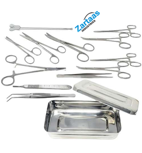Kit de cirugía menor básico de acero inoxidable de alta calidad, juego de instrumentos quirúrgicos de 13 piezas, fabricante - Product Image 1
