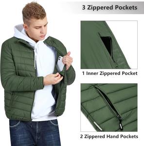 Unisex Solid Color Hooded Canvas Windproof Puffer <b>Jacket</b> <b>Thick</b> Winter Warm Zipper OEM Custom Service - Product Image 3