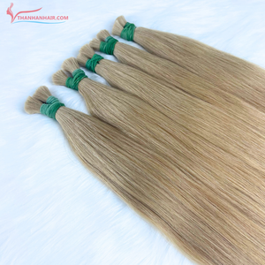 Meilleure vente Extensions de cheveux Remy vietnamiens couleur cuticule vierge en vrac 100g Double tirage prêt à expédier - Product Image 5