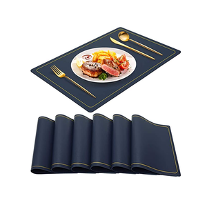 Tapis de table en cuir unique pour table à manger, sous-verre en bois pour la décoration intérieure, sous-verre de cuisine, échantillon gratuit de qualité supérieure - Product Image 2