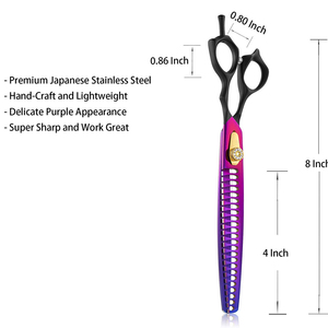 Tijeras de Peluquería Canina de Alta Calidad, Profesionales, de Acero Inoxidable, con Marca Personalizada para Perros y Gatos - Product Image 2