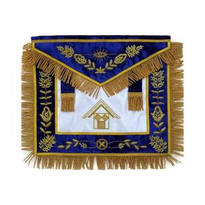 Delantal de cabaña personalizado de alta calidad, delantal de Mariscal de cuero bordado más demandado a la venta, costura de Regalia masónica - Product Image 2