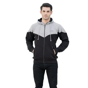 Venta al por mayor de alta calidad Contras cremallera sudaderas con capucha de peso pesado de algodón de los hombres con capucha personalizada sudaderas con capucha de los hombres en Fratres Deportes - Product Image 1