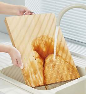 Planche à découper en bois antidérapante pour la cuisine, pour légumes, fruits, fromage, antimicrobienne, vente en gros, planche de préparation alimentaire - Product Image 3