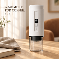 Cafetière d'extérieur avec affichage du temps d'extraction en temps réel, batterie rechargeable pour usage domestique, fourniture d'usine en marque blanche
