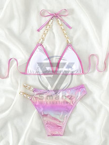 Hot Fashion One-piece Embroidery Bra Panty Underwear Set Anti-Bacterial Breathable Spandex/Polyester Mature Women Sexy <b>Lingerie</b> - Product Image 5