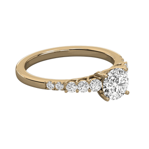 Round Cut Diamond Wedding Band - Product Image 5