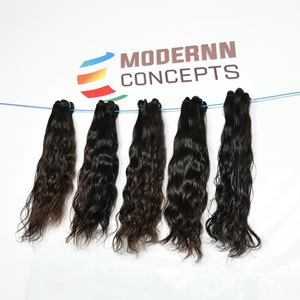 100% extensions de cheveux indiens naturels bruts à cuticule alignée non transformés, faisceaux de boucles italiennes profondes en vrac du vendeur Temple - Product Image 2