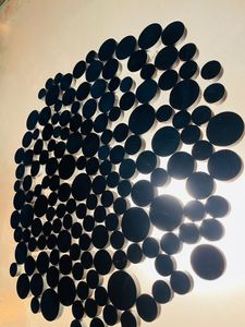 กระดุมเขาควายสีดำสีสันสดใสธรรมชาติมีลายมงกุฎสำหรับเสื้อผ้า - Product Image 2