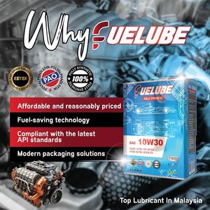 FUELUBE 10W30 SEMI SYNTHETIQUE 4L ESTER + PAO API SP/CF ILSAC GF6A HUILE MOTEUR LUBRIFIANT HAUTE PERFORMANCE VENTE EN GROS DIRECT USINE - Product Image 3