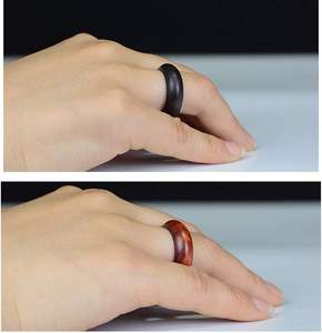 3 uds SHINE INDIA CRAFTS SIC-2344 clásico Simple pareja banda de boda de madera para hombres tamaño personalizado Color de madera Natural - Product Image 3