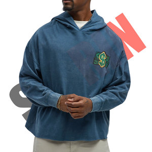 Sweat-shirt à capuche imprimé personnalisé de haute qualité fabriqué en usine, coupe classique, motif uni, personnalisé, 100% coton, hiver - Product Image 3