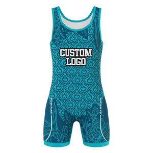 เสื้อกล้ามนักมวยปล้ำพิมพ์โลโก้ตามสั่งและสายรัดถัง - Product Image 2