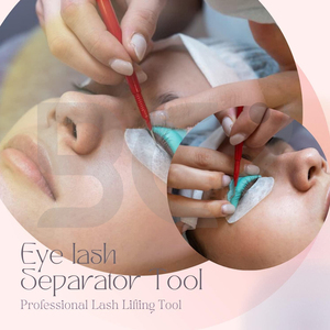 Outils de rehaussement de cils en acier inoxydable antidérapant de bonne qualité, couleur rouge, avec peigne, service OEM, au meilleur prix, pour soins personnels - Product Image 3