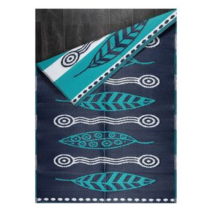 Alfombra de Playa y Camping de Doble Cara, Duradera, Color Verde, Marca Savana 8809, Apta para Jardín, Terraza y Balcón, Tapete de Picnic Hecho de Paja - Product Image 2