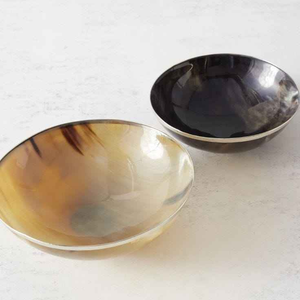 Tazón para Servir Ensaladas de Cuerno de Búfalo 100% Natural y Ecológico, Forma de Barco, para Fiestas, Artesanía Saniya - Product Image 4