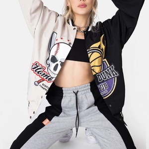 Chaqueta de invierno de secado rápido personalizada al por mayor, cortavientos de béisbol impermeable para hombre de talla grande, estilo callejero de lona - Product Image 2