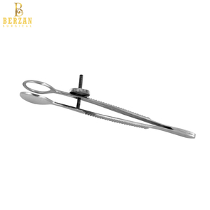 Pinzas oftalmológicas de acero, instrumentos quirúrgicos de acero, ovalados, 20mm x 10mm, 3,5 - Product Image 2