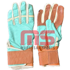 Gants de baseball sur mesure en cuir de bambou à manchette longue – Vente en gros, haute qualité, respirants, adhérence professionnelle pour l'entraînement au baseball - Product Image 1