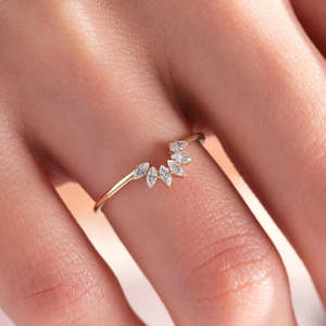 Bague en cuivre Hallmark Silver Elegance plaquée or minimaliste avec incrustation tendance, style religieux classique, cadeau pour enfants - Product Image 2