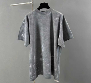 T-shirt personnalisé lavé à l'acide en coton Streetwear vêtements de marque Vintage Oversize Streetwear t Shirt pour hommes - Product Image 1