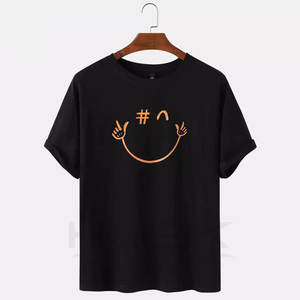 2023 venta al por mayor de alta calidad 100% Camiseta de algodón Premium serigrafía personalizada tela de punto Premium - Product Image 5