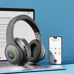 Casque Gaming Earldom avec Microphone et Éclairage RGB pour PC, Son Surround Stéréo pour Gamer, Écouteurs Circum-auriculaires - Product Image 3