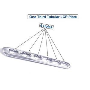Ensemble de plaques tubulaires métalliques vétérinaires, un tiers, 25 pièces, avec 3 vis LCP de 5 mm, 100 pièces, implants orthopédiques, manuel - Product Image 2