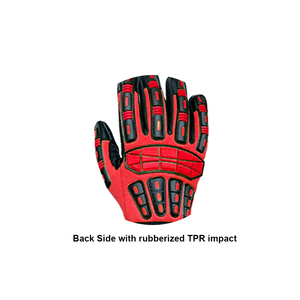 Gants d'impact de sécurité de travail de construction mécanique robustes avec gants de travail industriels de protection à haute résistance de sécurité TPR - Product Image 6