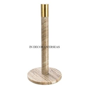 Elegant Look Floral Designer Stainless Steel Silver Shiny Polished Hammered Texture Paper <b>Towel</b> Holder Bathroom Accessories - Product Image 6