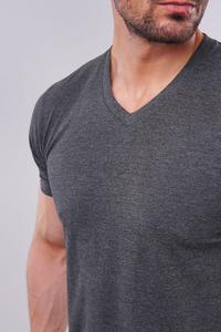 T-shirt de sport décontracté pour hommes avec logo personnalisé Tissu en jersey tissé 100% coton de haute qualité 220 Grammes Coupe surdimensionnée Solide Imprimé Formel - Product Image 4