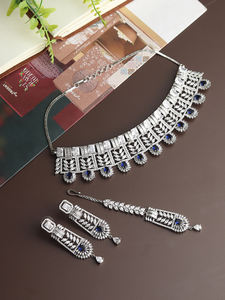 Conjunto de collar largo con acabado antiguo para mujer para ocasiones étnicas y culturales a precios asequibles de La India - Product Image 5