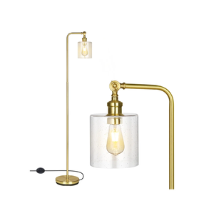 Lampadaire décoratif d'angle de chambre à coucher Look élégant Design fantaisie Lampe en métal couleur or Lampes de chevet de forme personnalisée - Product Image 3