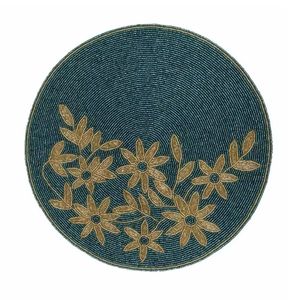 Napperon de broderie perlée fait à la main Inde-ensemble de motifs de perles de rocaille artisanales accessoire pour tapis et coussinets projet cousu à la main - Product Image 5