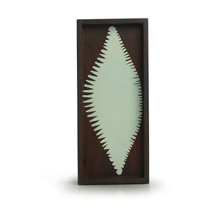 Décoration murale artisanale en bois de feuillage en bois recyclé et en fer sculpté à la main pour la ferme et le style campagnard - Product Image 1